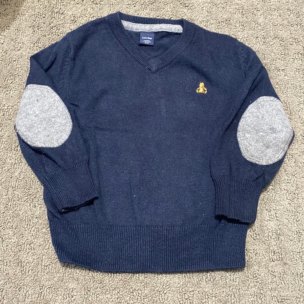 Gap sweater with elbow patches